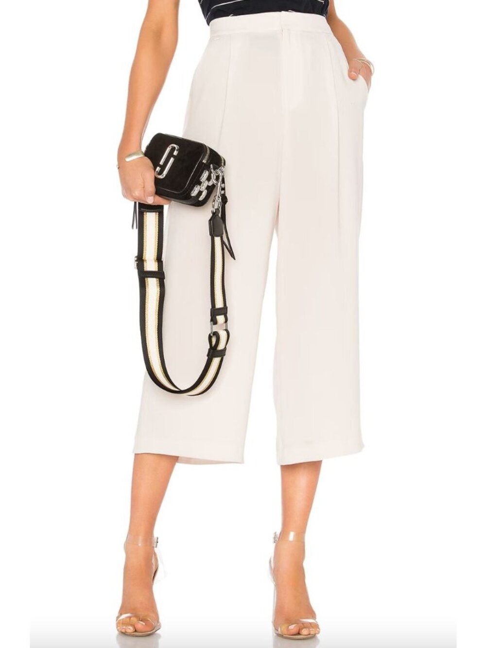 VINCE High Waist Culotte Pant Sz 2 Sandstone Revolve